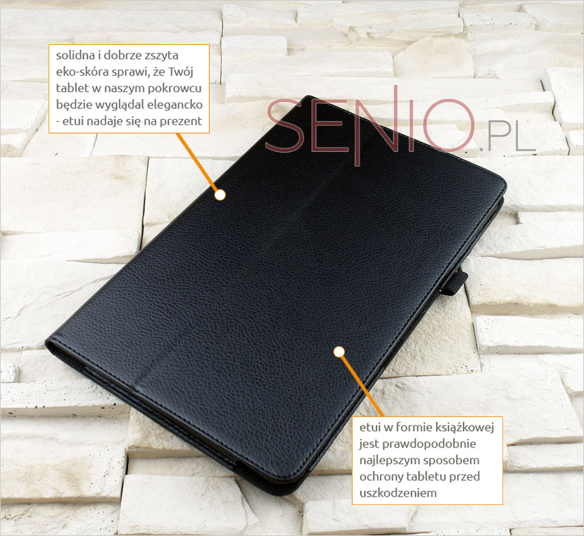 CZARNY pokrowiec na tablet Amazon Kindle Fire HD 10 2015